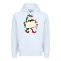 White customize christmas elf Premium Hoodie - CowGirlArtShop