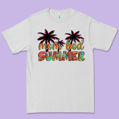 Mom Bod Summer With Palms Premium Tee Designed By Artiststas