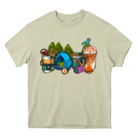 Mossy camp coffee cups ado Heavy Core Tee - AdoDesignShop