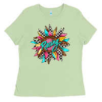 Matcha racing sunflower front Ladies Tee - AdoDesignShop