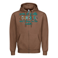 Chestnut Some of Y'alls Cornbread Ain't Done In Middle Zipper Hoodie - texasbilliewilder