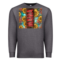 Charcoal Heather Mama Sunflower Premium Sweatshirt - CowGirlArtShop