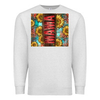 Oatmeal Heather Mama Sunflower Premium Sweatshirt - CowGirlArtShop