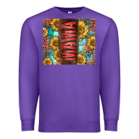 Purple Mama Sunflower Premium Sweatshirt - CowGirlArtShop
