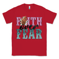 Red faith over fear Classic Tee - NancyCooperArtShop