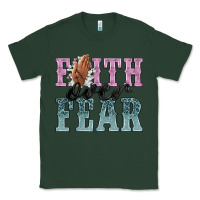 Sports Green faith over fear Classic Tee - NancyCooperArtShop