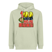 Matcha 100 days of home runs softball Heavyweight Hoodie - CowGirlArtShop
