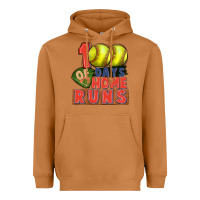 Meerkat 100 days of home runs softball Heavyweight Hoodie - CowGirlArtShop