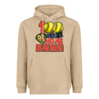 Mushroom 100 days of home runs softball Heavyweight Hoodie - CowGirlArtShop