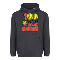 Smoke 100 days of home runs softball Heavyweight Hoodie - CowGirlArtShop