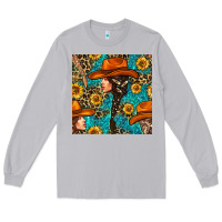 Moon Dust Western Girl Hair Clasp And Sunflower With Leopard And Glitter Seamles Long Sleeve Tee - BundleAndBundleShop