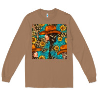 Toasted Coconut Western Girl Hair Clasp And Sunflower With Leopard And Glitter Seamles Long Sleeve Tee - BundleAndBundleShop