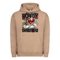 Howdy Christmas Rodeo Santa Urban Hoodie | Teevron