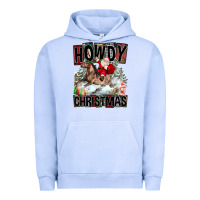 Pigment Grape Ice Howdy Christmas Rodeo Santa Urban Hoodie - FaDigitalArtStudio