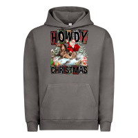 Pigment Tornado Howdy Christmas Rodeo Santa Urban Hoodie - FaDigitalArtStudio