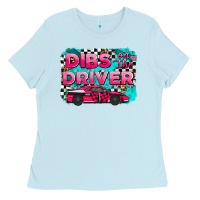 Baby Blue dibs on the driver background Ladies Tee - AdoDesignShop
