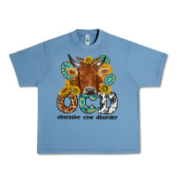 Pebble Blue obsessive cow disorder Urban Heavy Tee - NancyCooperArtShop