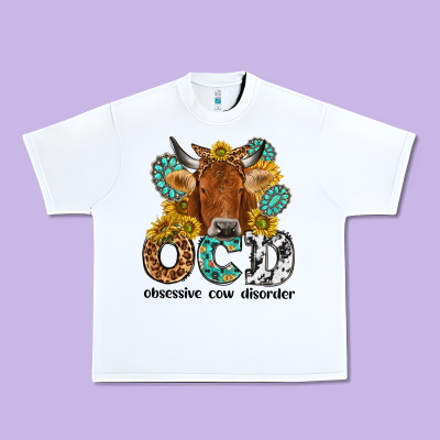Obsessive Cow Disorder Urban Heavy Tee Designed By Nancycooperartshop