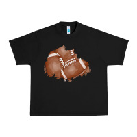 Black football patch Urban Heavy Tee - AdoDesignShop