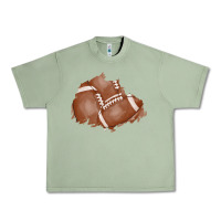 Oil Green football patch Urban Heavy Tee - AdoDesignShop