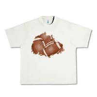 Pistachio football patch Urban Heavy Tee - AdoDesignShop