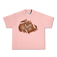 Salmon football patch Urban Heavy Tee - AdoDesignShop