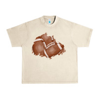 Sandshell football patch Urban Heavy Tee - AdoDesignShop
