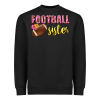 Black football sister Heavyweight Sweatshirt - BundleAndBundleShop
