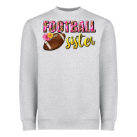 Heather Grey football sister Heavyweight Sweatshirt - BundleAndBundleShop