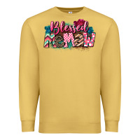 Antique Gold Blessed memaw Mother's Day Premium Sweatshirt - CowGirlArtShop