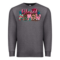 Charcoal Heather Blessed memaw Mother's Day Premium Sweatshirt - CowGirlArtShop
