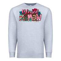 Heather Grey Blessed memaw Mother's Day Premium Sweatshirt - CowGirlArtShop