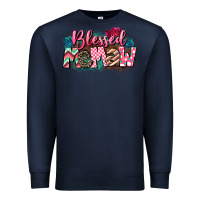 Navy Blessed memaw Mother's Day Premium Sweatshirt - CowGirlArtShop