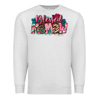 Oatmeal Heather Blessed memaw Mother's Day Premium Sweatshirt - CowGirlArtShop