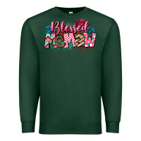 Sports Green Blessed memaw Mother's Day Premium Sweatshirt - CowGirlArtShop