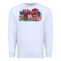 White Blessed memaw Mother's Day Premium Sweatshirt - CowGirlArtShop