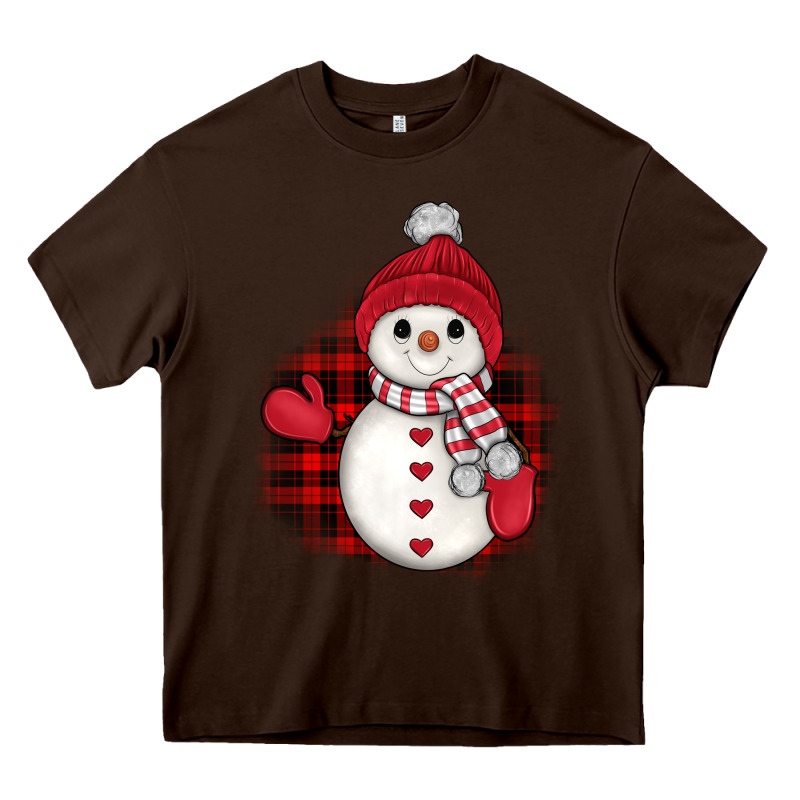 Christmas Snowman Heavy Core Tee by JahusDesignShop | Teevron