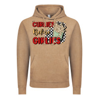 Vintage Coffee curlies before girlies Vintage Hoodie - MaliasSmallBusiness