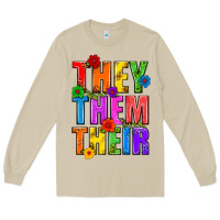 Mushroom They Them Their Pride LGBTQ Long Sleeve Tee - BundleAndBundleShop