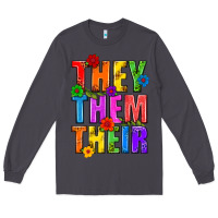 Smoke They Them Their Pride LGBTQ Long Sleeve Tee - BundleAndBundleShop