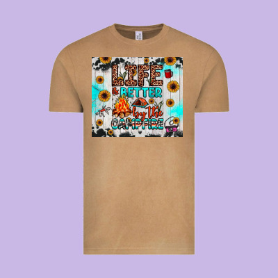 Life Is Better By The Campfire Vintage Tee Designed By Jahusdesignshop
