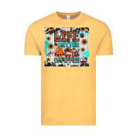 Vintage Mustard life is better by the campfire Vintage Tee - JahusDesignShop