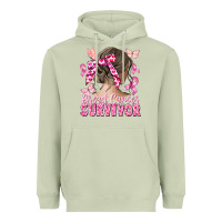Matcha breast cancer survivor messy bun Heavyweight Hoodie - CowGirlArtShop