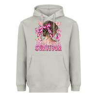Moon Dust breast cancer survivor messy bun Heavyweight Hoodie - CowGirlArtShop