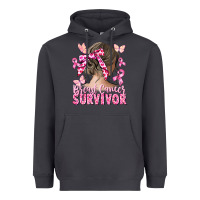 Smoke breast cancer survivor messy bun Heavyweight Hoodie - CowGirlArtShop