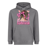Storm breast cancer survivor messy bun Heavyweight Hoodie - CowGirlArtShop