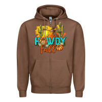 Chestnut Howdy Fall Zipper Hoodie - texasbilliewilder