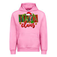 Fuchsia Pink Christmas Yaya Claus Urban Hoodie - FaDigitalArtStudio