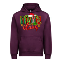 Mauve Wine Christmas Yaya Claus Urban Hoodie - FaDigitalArtStudio