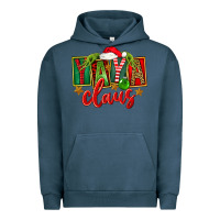 Pigment Midnight Navy Christmas Yaya Claus Urban Hoodie - FaDigitalArtStudio
